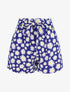 Short taille haute imprimé marguerite - Bleu - 5
