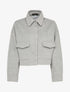 Veste courte et oversize en feutrine - Gris - 1