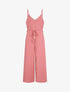 Combinaison ample unie côtelé - Vieux rose - 5