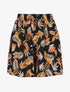 Short droit imprimé tropique - Noir - 5
