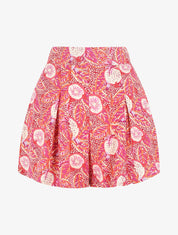 Short fluide à imprimé fantaisie - Rose - 1