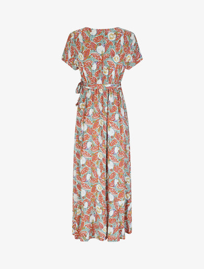 Robe longue imprimé fantaisie - Vert - 2