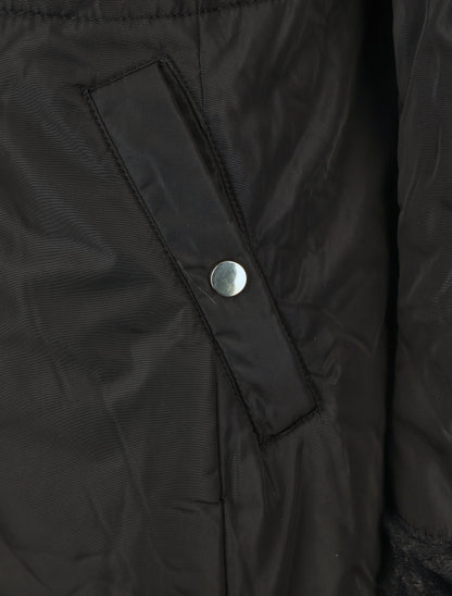 Parka réversible droite grande taille - Noir - 3