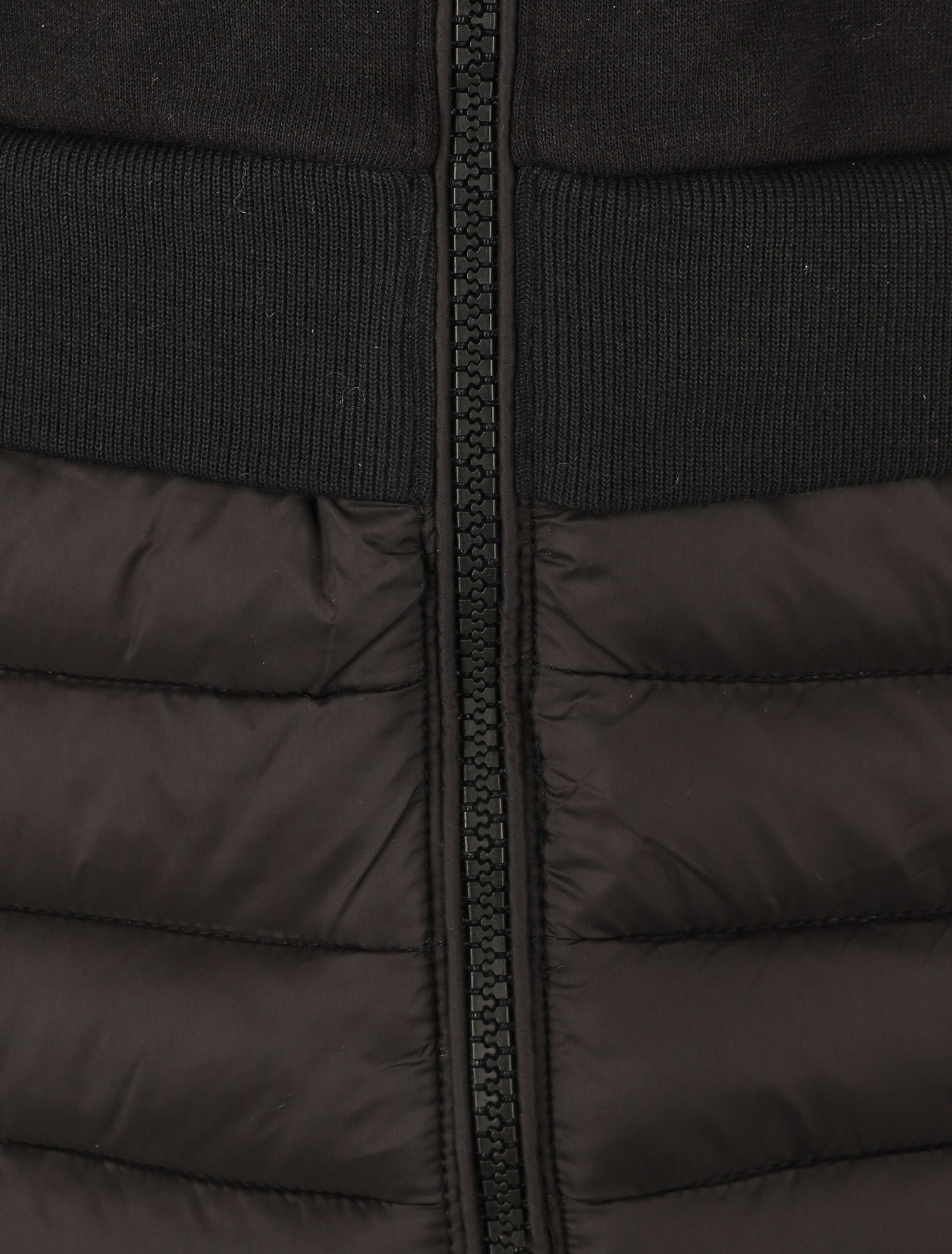 Sweat à capuche bi-matière - Noir - 3