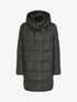 Doudoune oversize à capuche - Noir - 1