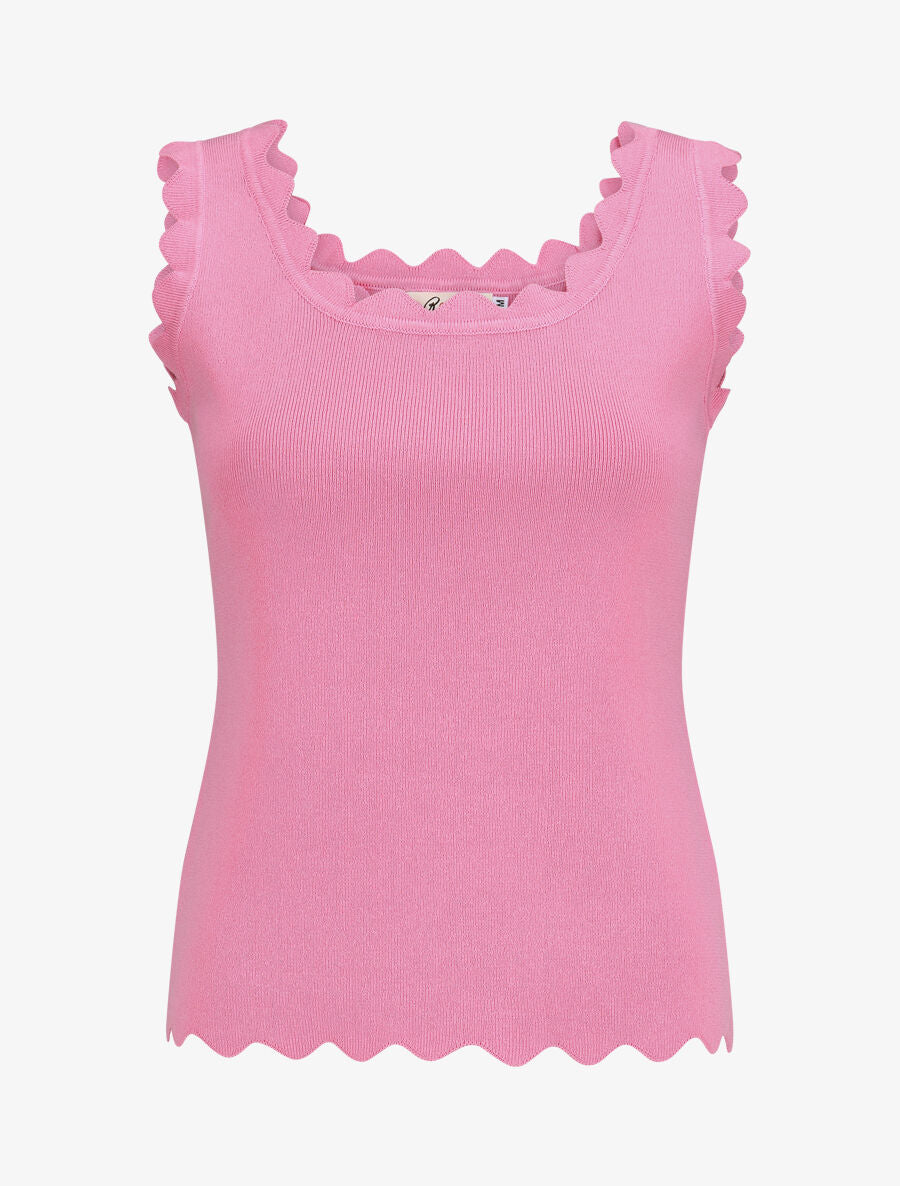 Top en maille sans manches - Rose - 4