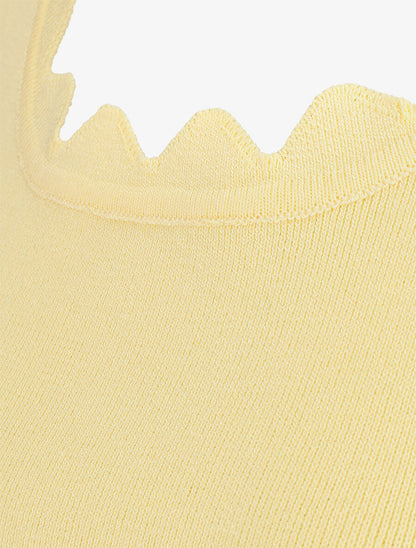 Top en maille sans manches - Jaune - 3