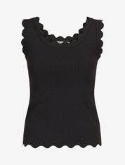 Top en maille sans manches - Noir - 1