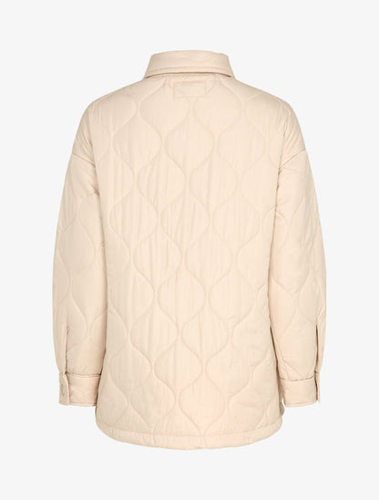 Veste matelassée à poches à rabat - Beige - 2