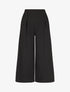 Pantalon uni effet lin - Noir - 4