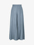 Pantalon ample taille haute élastiquée - Bleu clair - 4