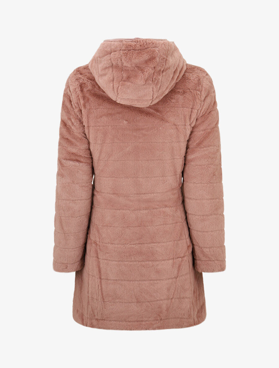 Doudoune réversible à capuche - Vieux rose - 5