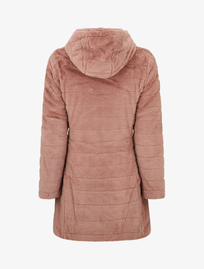 Doudoune réversible à capuche - Vieux rose - 5