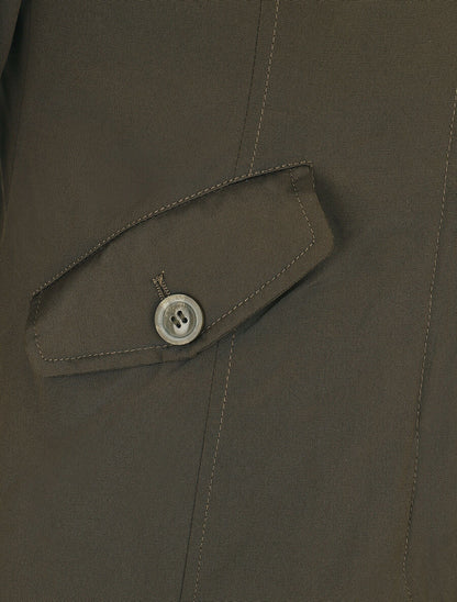 Parka uni à fourrure synthétique amovible - Vert militaire/noir - 3