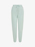 Jogging uni à broderie - Vert d&