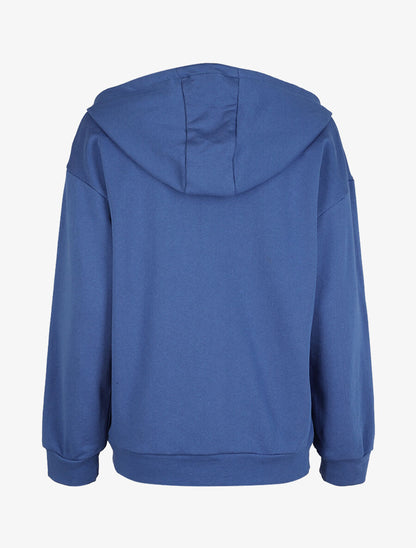 Sweat à capuche zippé - Bleu - 2