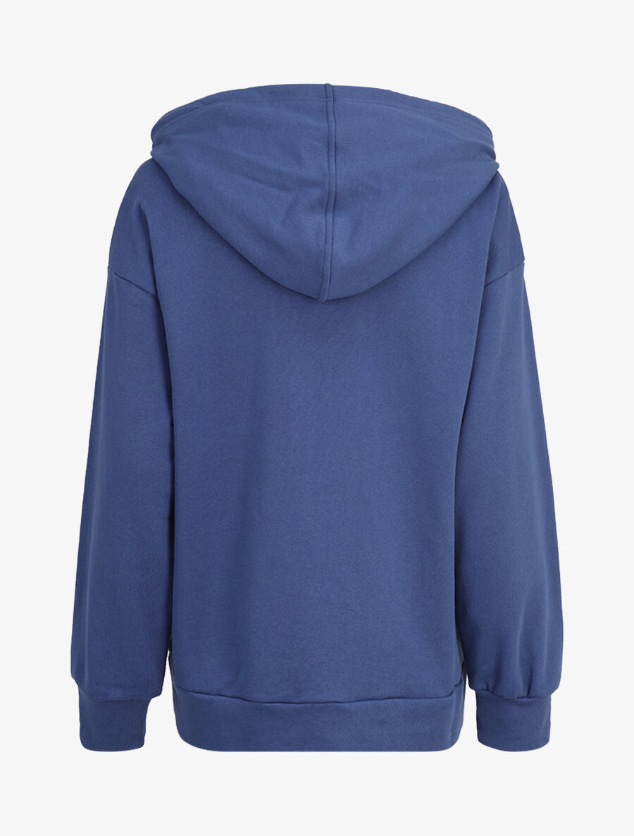 Hoddie oversize à capuche et logo brodé - Bleu - 2