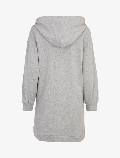 Robe sweat-shirt à logo brodé - Gris chiné - 2
