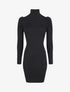 Robe pull irisée à col roulé - Noir - 5