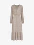 Robe longues empire imprimé fleurs des champs - Beige - 1