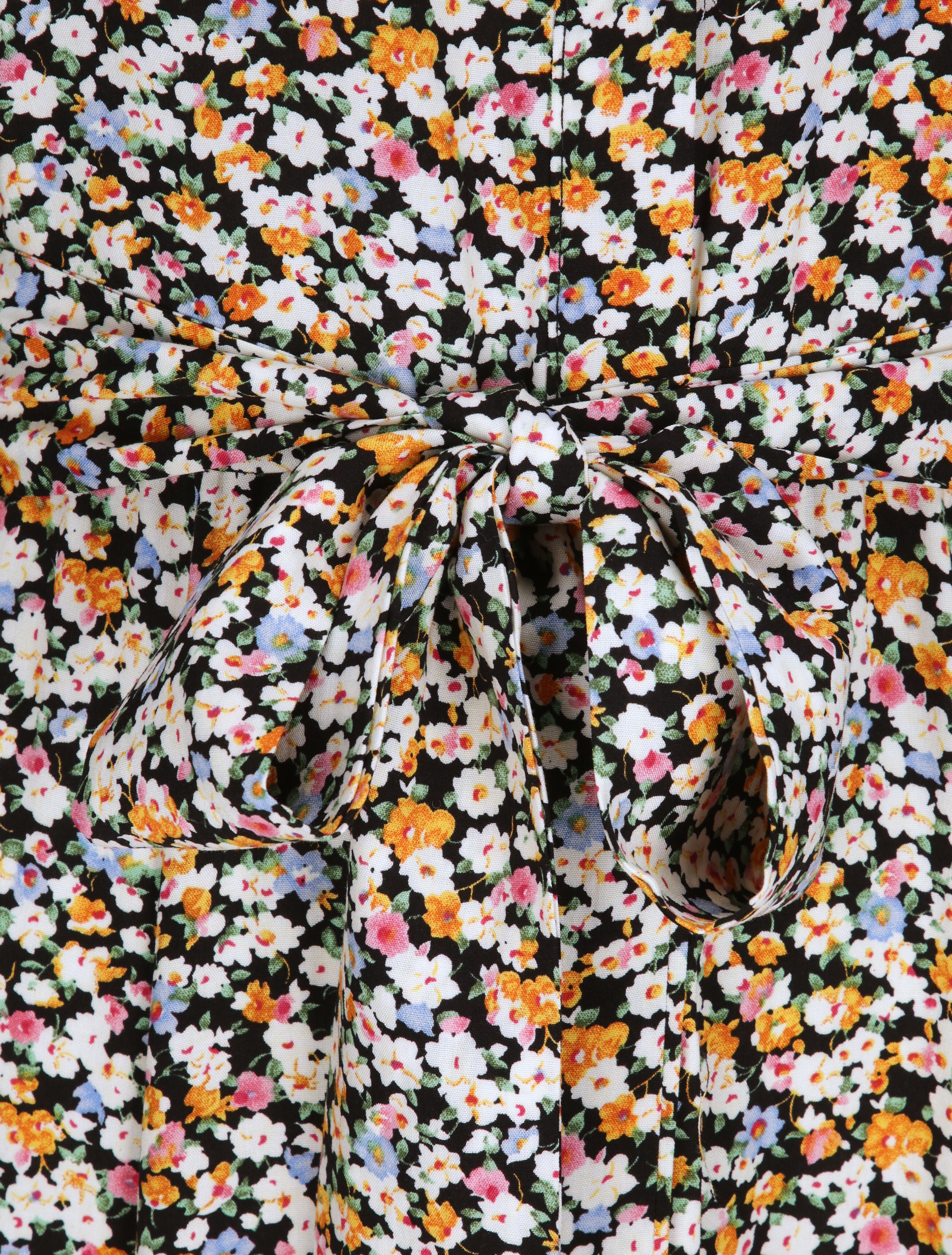 Robe chemise longue imprimé fleurs d&