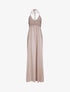 Robe empire uni à dos nu - Taupe - 1