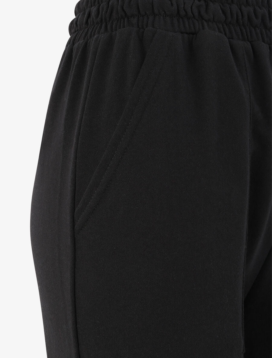 Jogging regular uni taille haute - Noir - 3