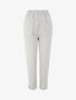Jogging regular uni taille haute - Gris chiné - 1