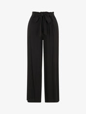 Pantalon fluide uni - Noir - 1