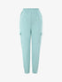 Jogging uni en coton - Vert d&
