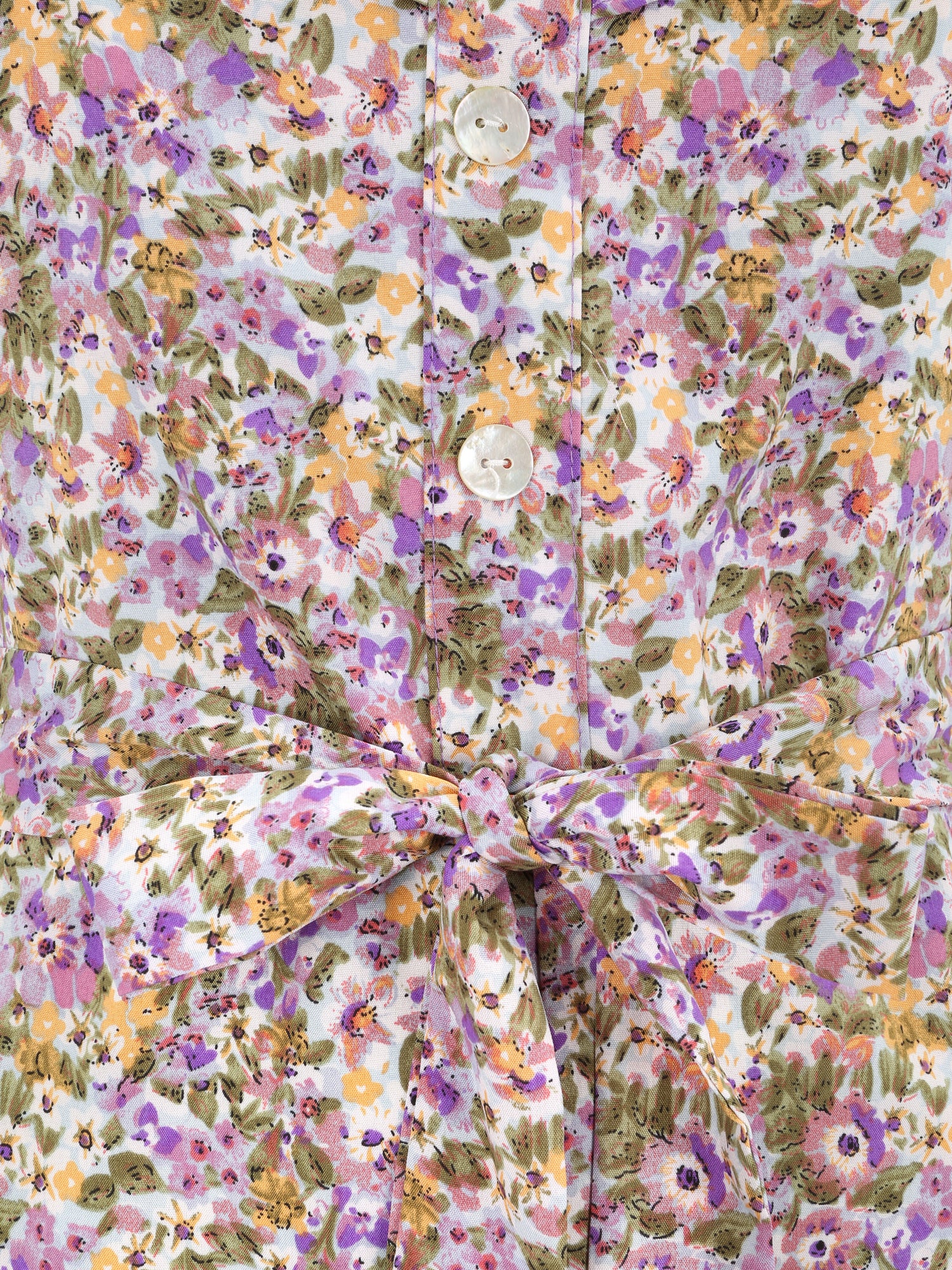 Combinaison fluide à imprimé fleuri - Lilas - 3