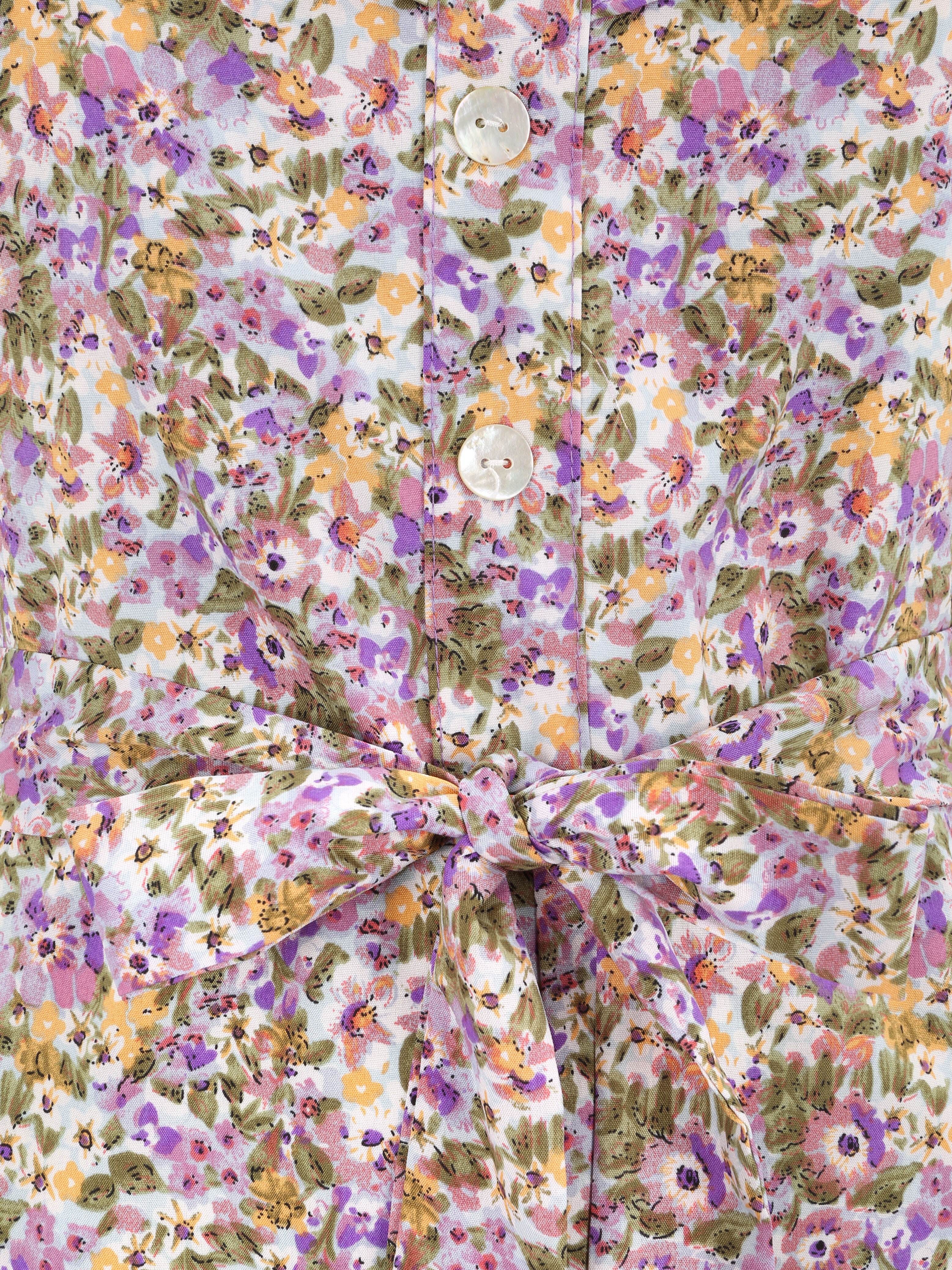 Combinaison fluide à imprimé fleuri - Lilas - 3