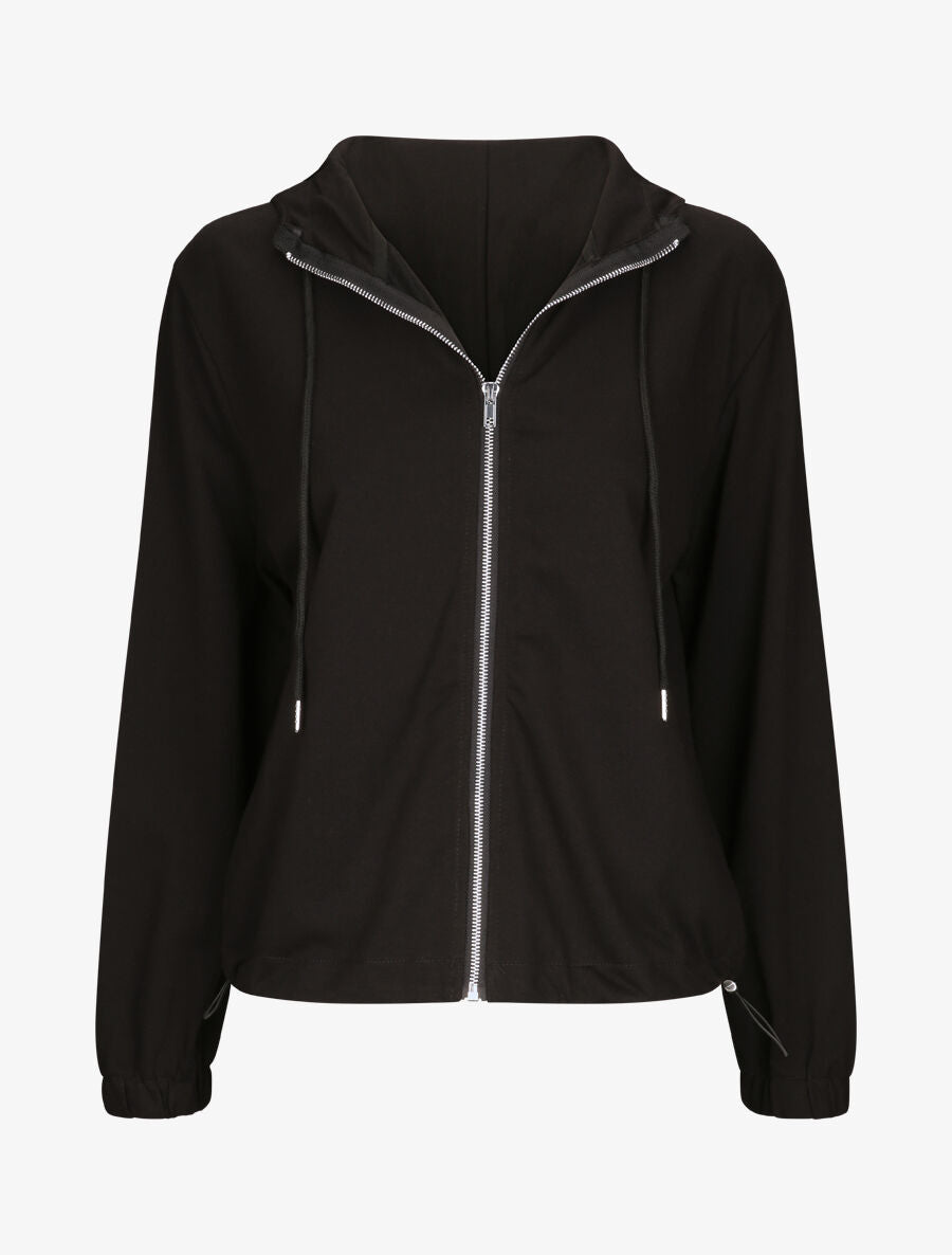 Sweat à capuche zippé - Noir - 4