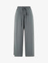 Pantalon fluide uni - Bleu gris - 1