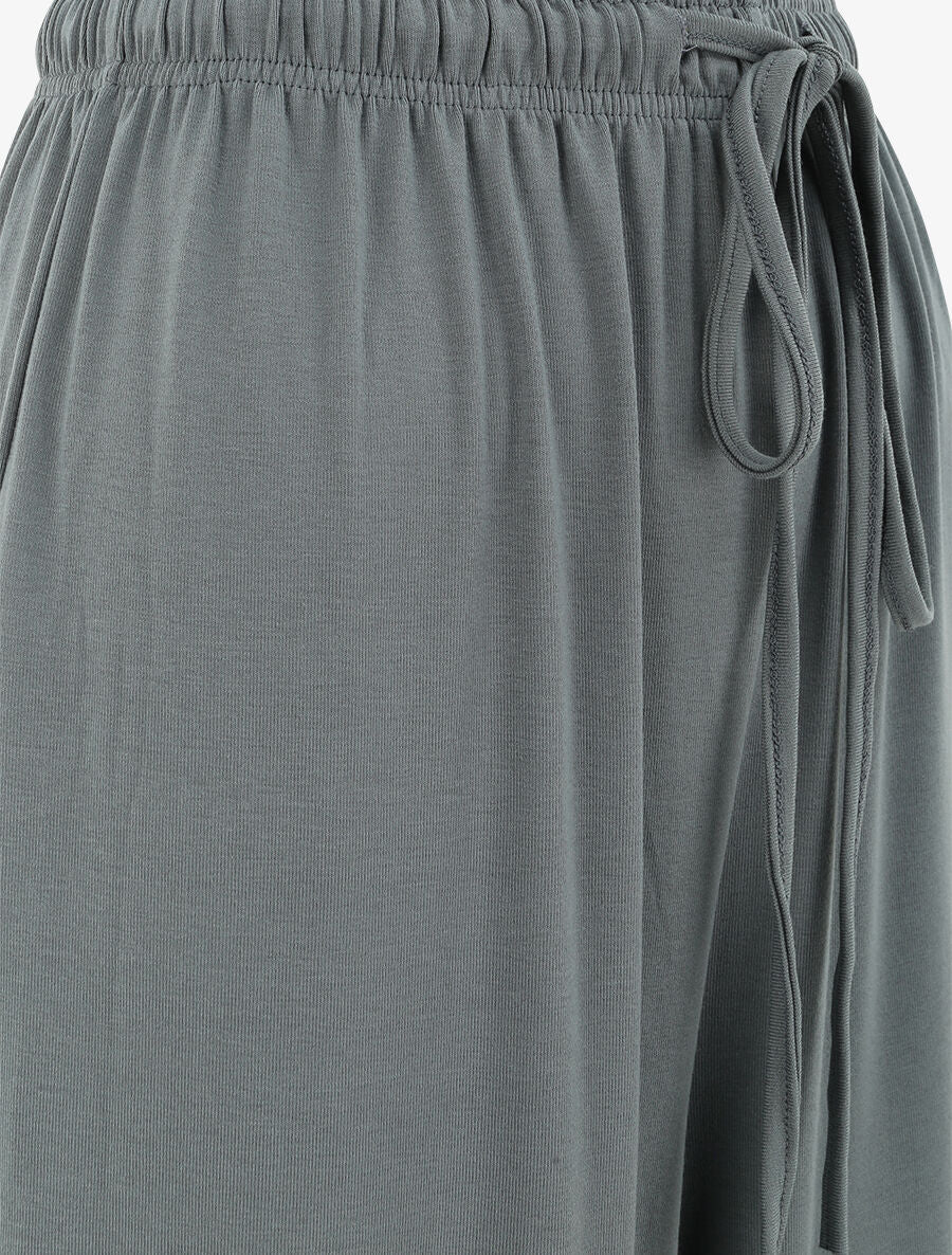 Pantalon fluide uni - Bleu gris - 3