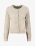 Veste en jean ornée de strass et de sequins - Taupe - 1