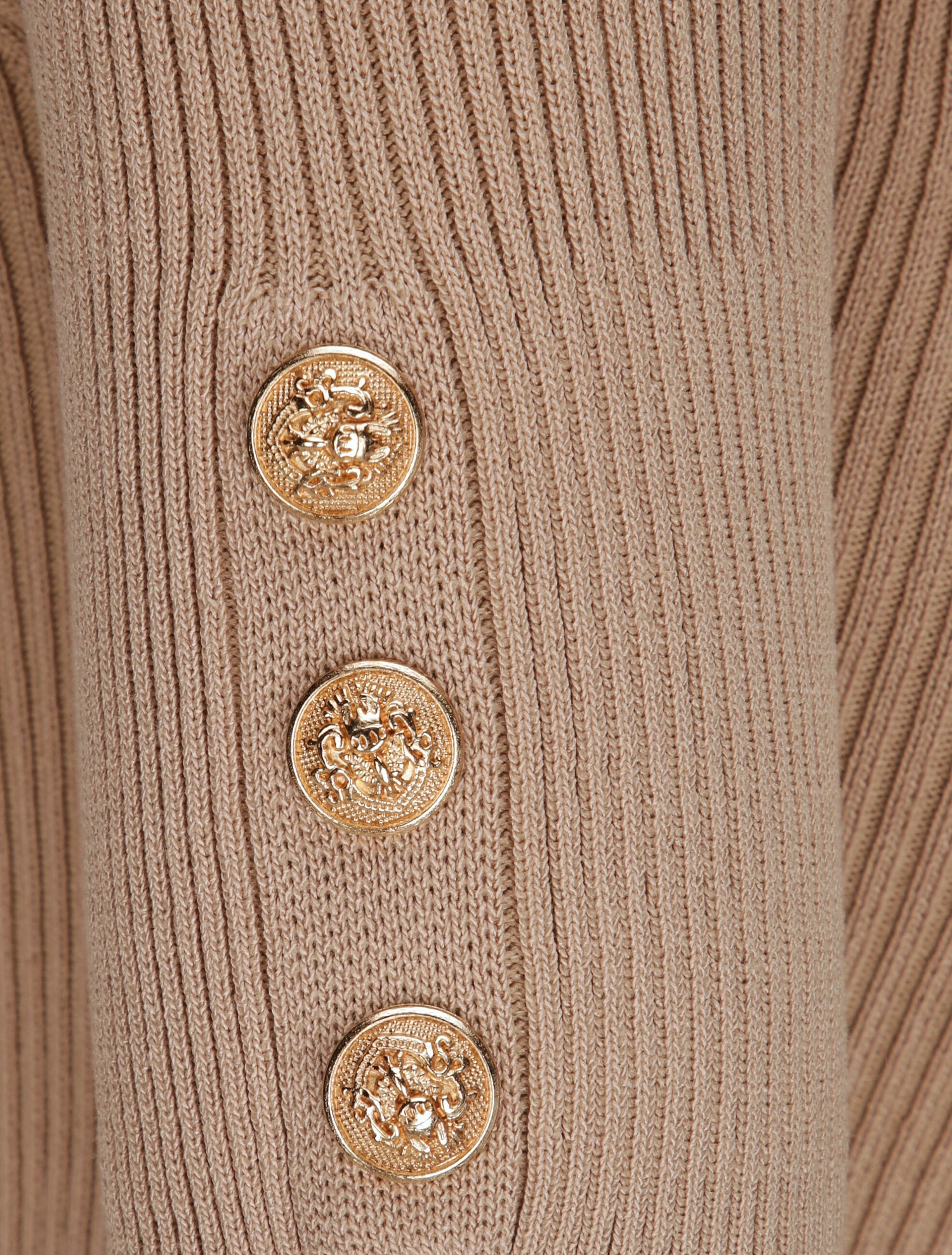 Robe courte ajustée unie à col en coeur - Beige - 3