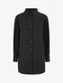 Chemise oversize coupe droite - Noir - 1