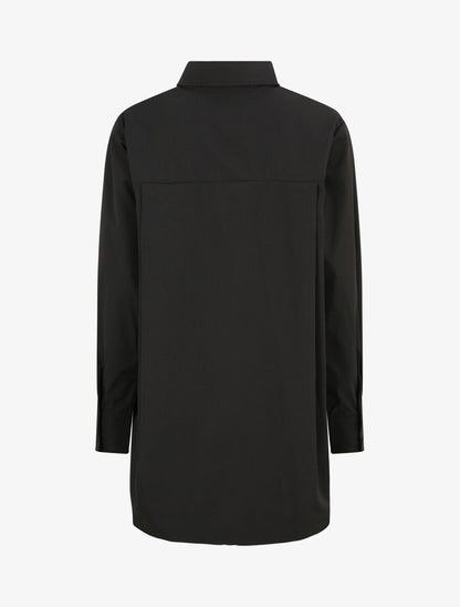 Chemise oversize coupe droite - Noir - 2