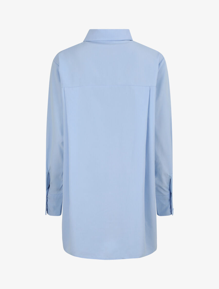 Chemise oversize coupe droite - Bleu ciel - 2