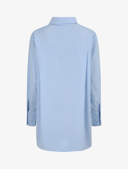 Chemise oversize coupe droite - Bleu ciel - 2