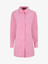 Chemise oversize coupe droite - Rose - 4