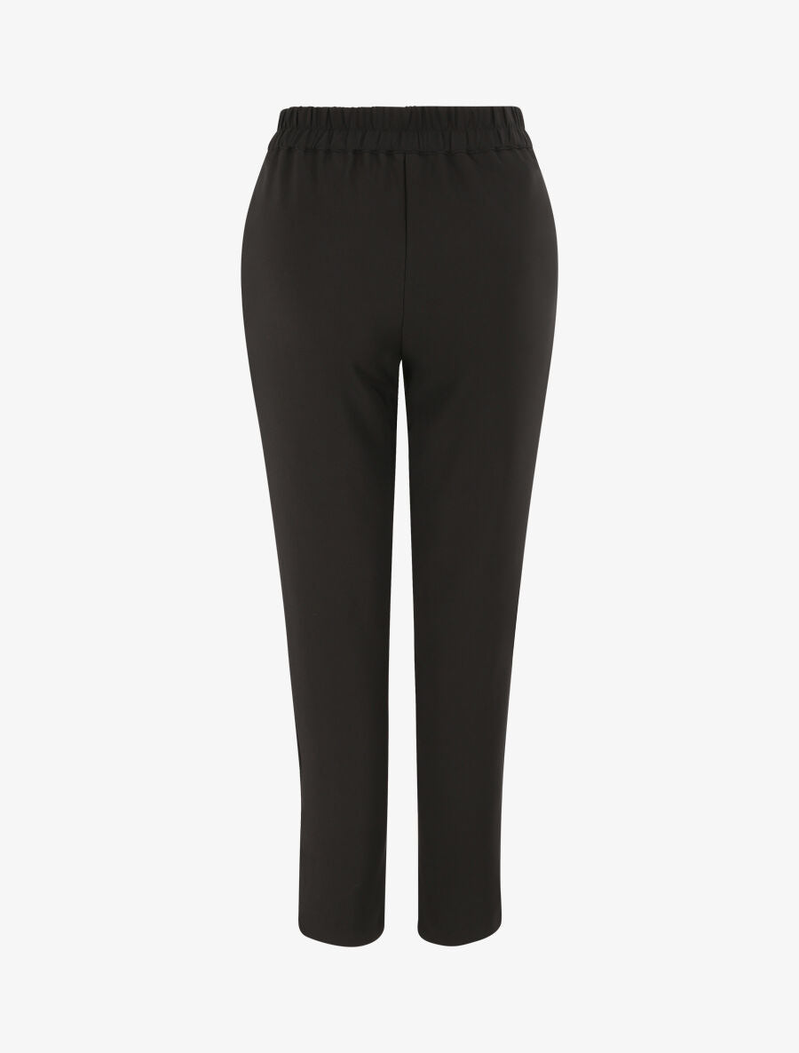 Pantalon fluide élastiquée - Noir - 2