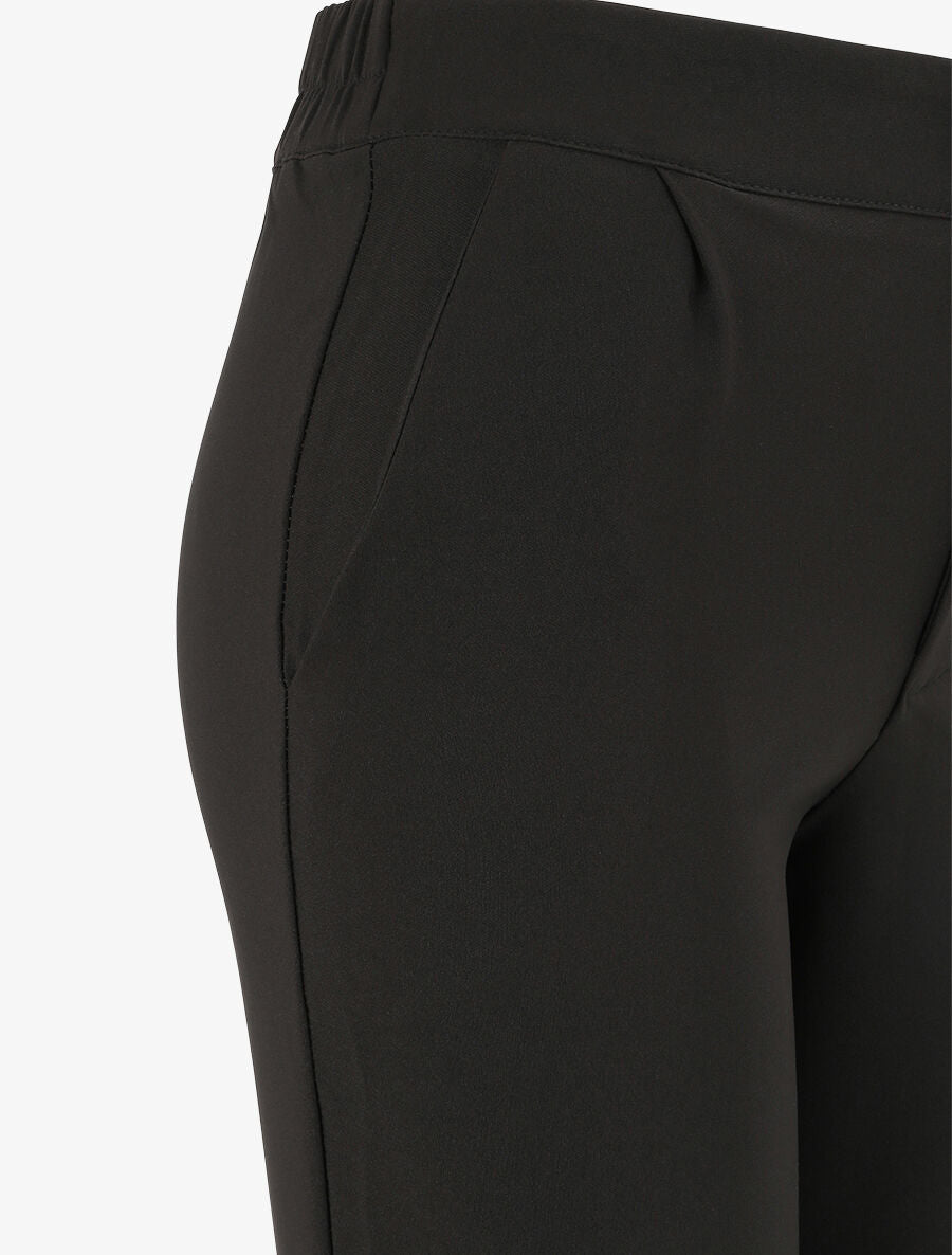 Pantalon fluide élastiquée - Noir - 3