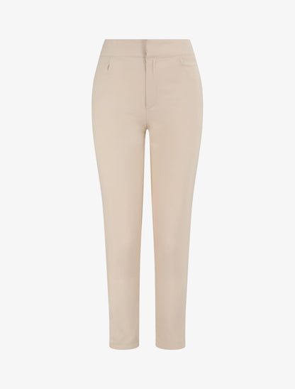 Pantalon fluide élastiquée - Beige - 4