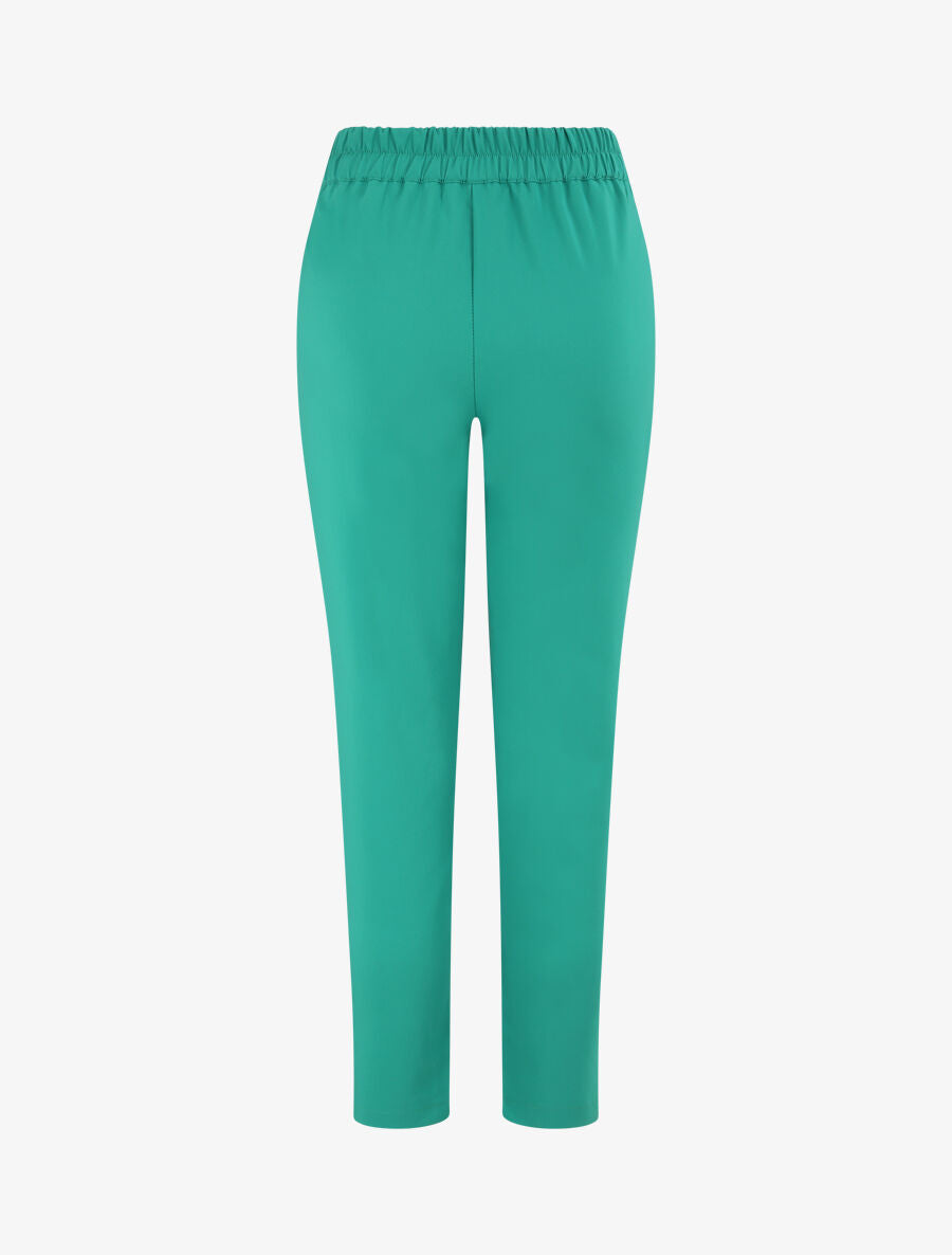 Pantalon fluide élastiquée - Vert - 2