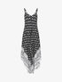 Robe longue asymétrique imprimé éléphants - Noir - 5