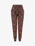 Pantalon imprimé fleurs des champs - Marine - 1
