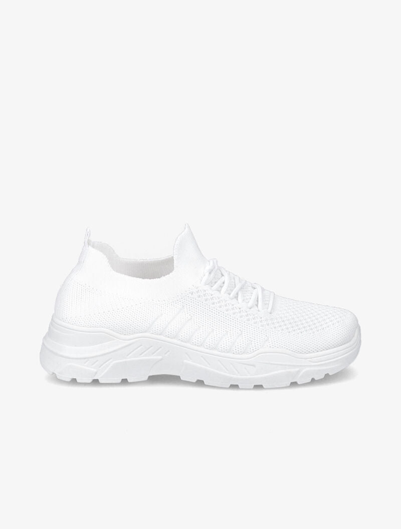 Baskets en mesh à lacets - Blanc - 2