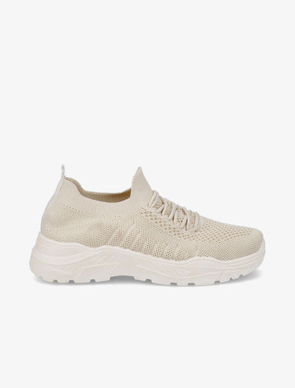 Baskets en mesh à lacets - Beige - 2